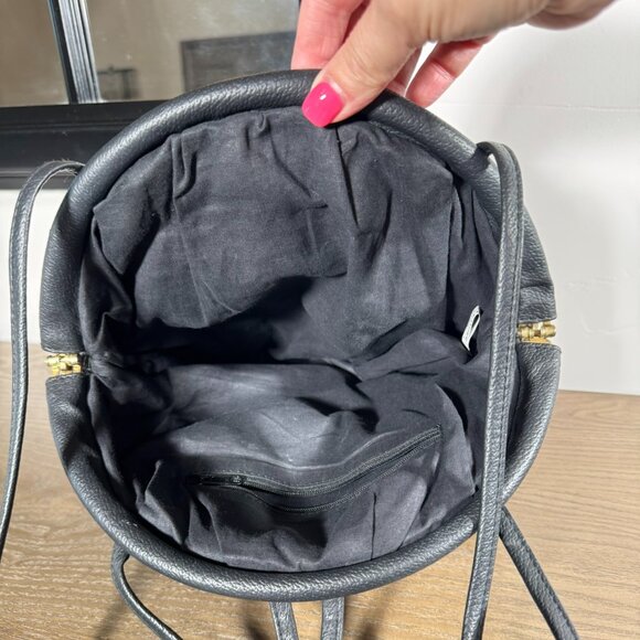 Black Snakeskin-Embossed Shoulder Bag — NWOT - Picture 10 of 12